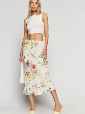 Reformation Floral Layla Skirt